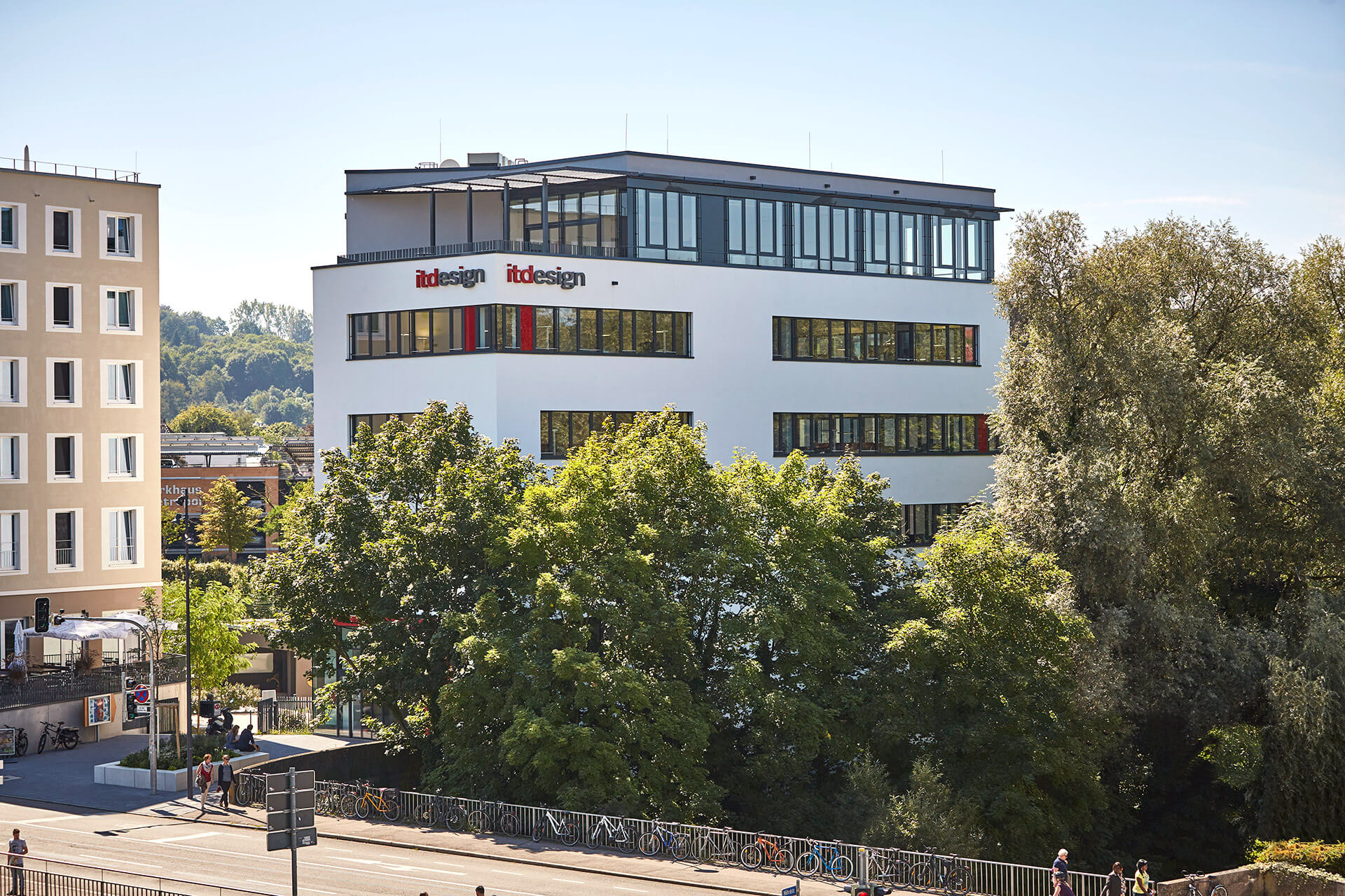 Das Firmengebäude am itdesign Standort Tübingen.